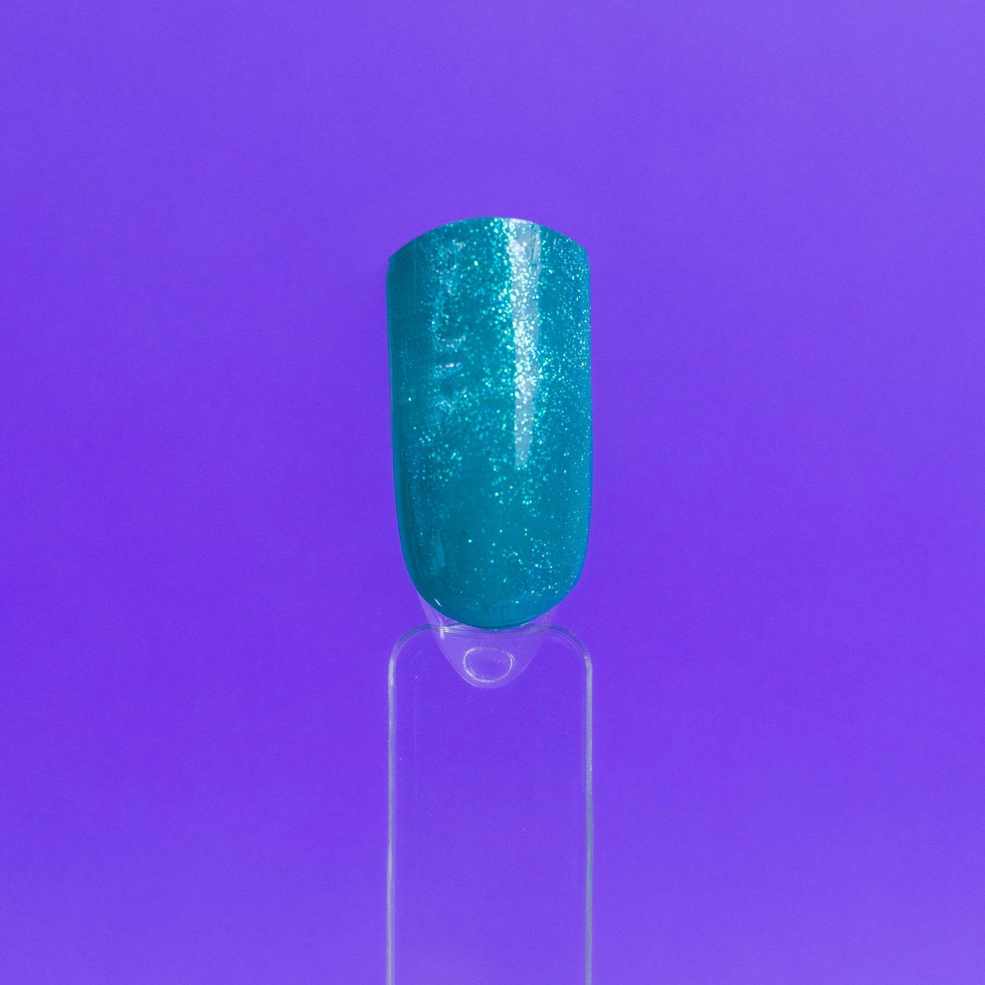 Resultaat Ice Glitter op een nagel wrap 