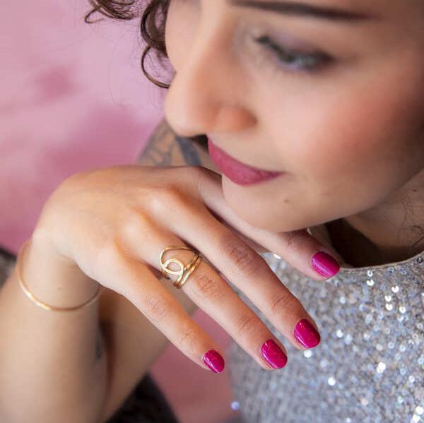 Magenta glitters gellak stickers