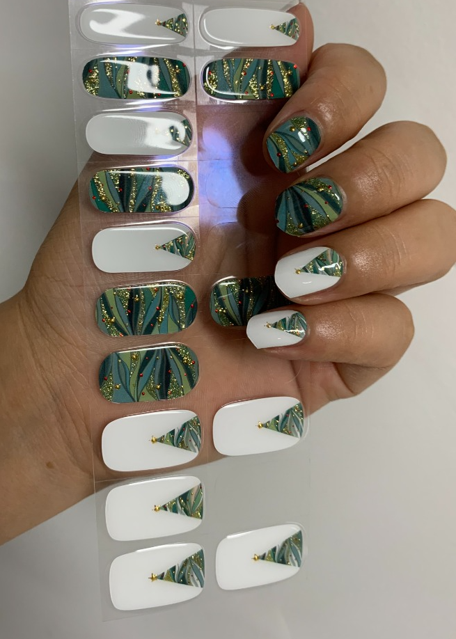 Nail wraps voor Kerst